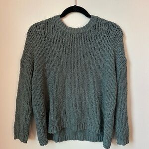 Aerie Textured Knit Sweater in Sage